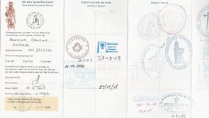Mijn pelgrimspaspoort vol met stempels